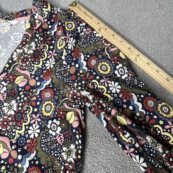 Boden Dress US Size 12L Olive Floral Button Front Pockets Cotton Modal Retro - Picture 13 of 16